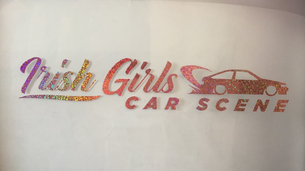 AE86 Irish Girls Car Scene Sticker 