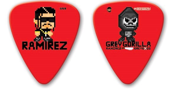 Image of Ramirez (Limited Edition) Red Kief Scraper/Double-Sided Guitar Pick