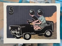 Image 4 of #5 'Speeding Away'  Print
