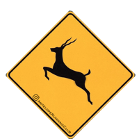 Antelope Crossing Sticker