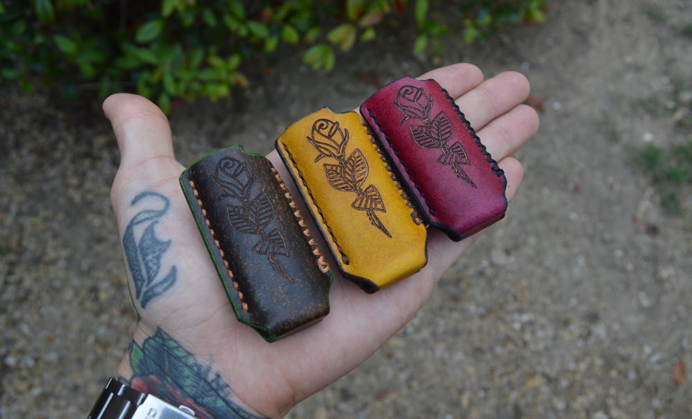 Image of Handmade Leather Lighter Cover