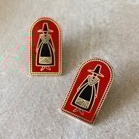 Image 3 of Welsh Lady Pin Badges
