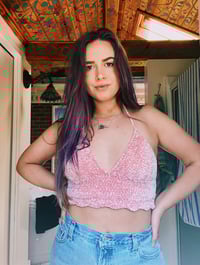 Image 2 of Velveteen Scallopina Crochet Top 
