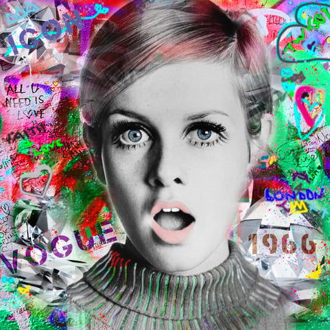 Image of TWIGGY PART OF THE URBAN GRAFFITI COLLECTION 