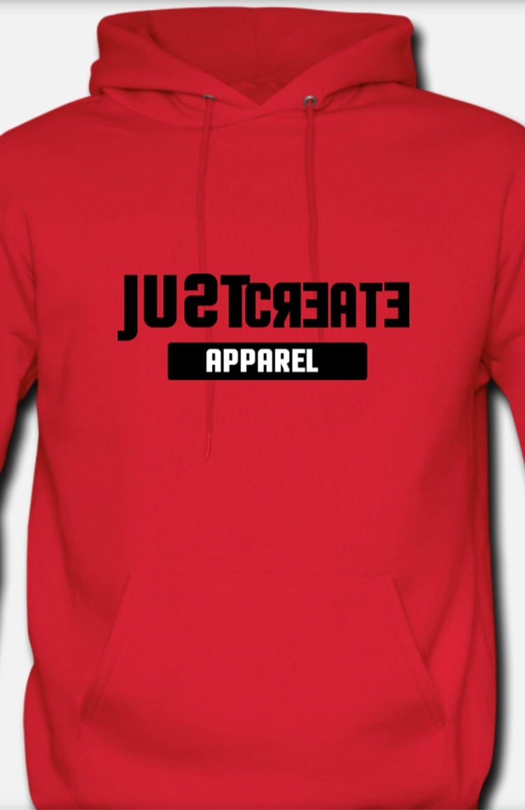 Image of Red Just Create Hoodie