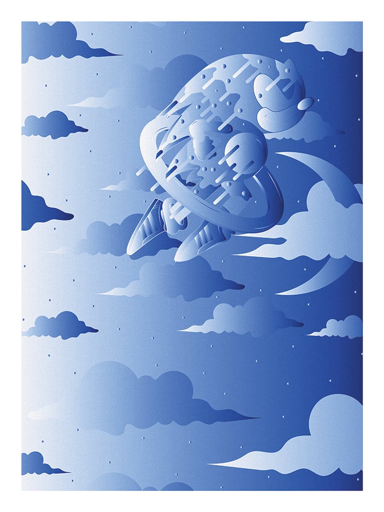 Image of "SONIC" SPECIAL EDITION POSTER PRINTS (BLUE)