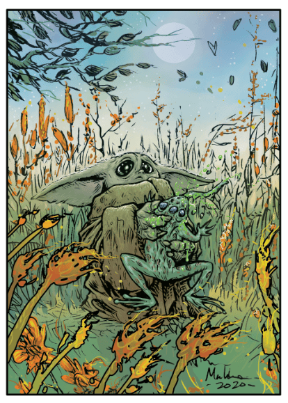 Image of "SQUISHY FROGGIE" art print *FREE SHIPPING*