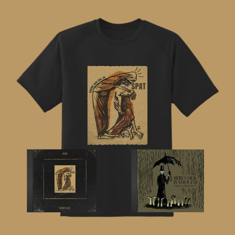 Image of SPAT Tee + HMIYE CD + SPAT CD + Mudvillain Button Bundle