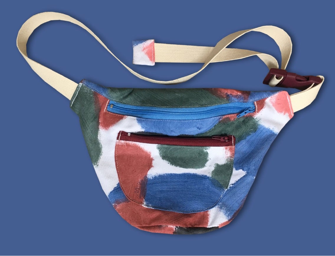 Image of COLOR PAINTED WAIST BAG / painting