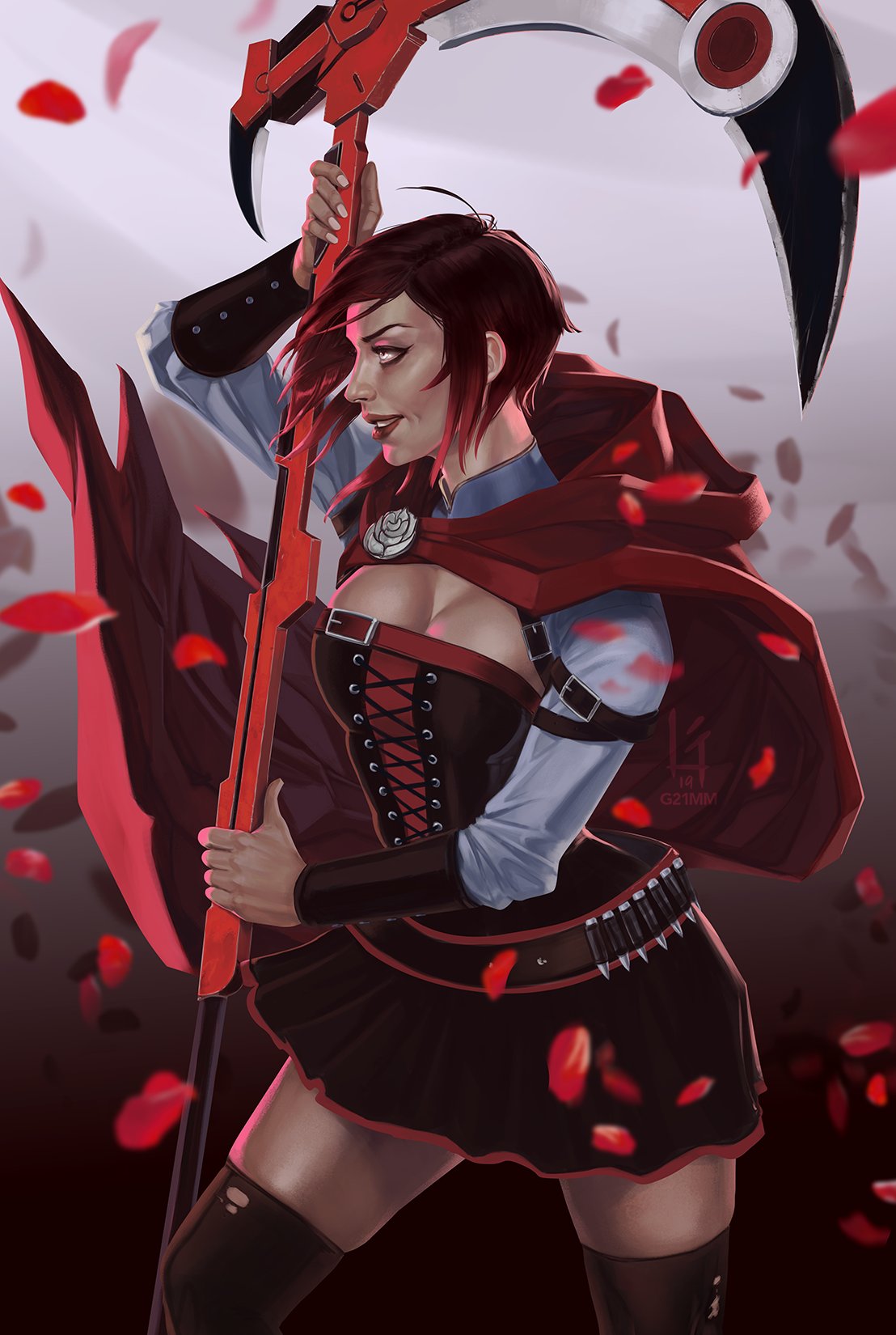 Смерть руби. Руби Роуз RWBY взрослая. RWBY Руби Роуз Гримм. RWBY Ruby Rose оружие. Руби Роуз RWBY Art.