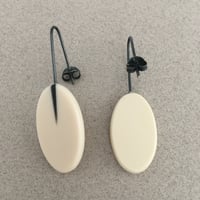 Image 2 of oval drop earrings