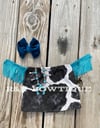 Turquoise Holstein Fringe Cold Shoulder Top