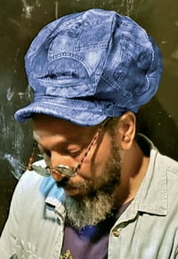 Image 1 of Jah Roots Stretch Hat Beak (Jeans Patch)