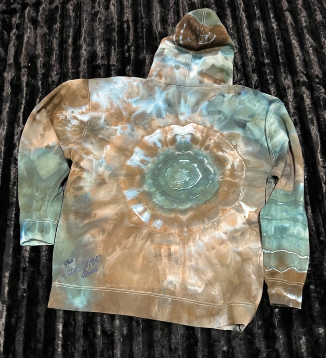 ICE DYED HEAVYWEIGHT HOODIE w/geode (Foggy Lake/Silver Spring)