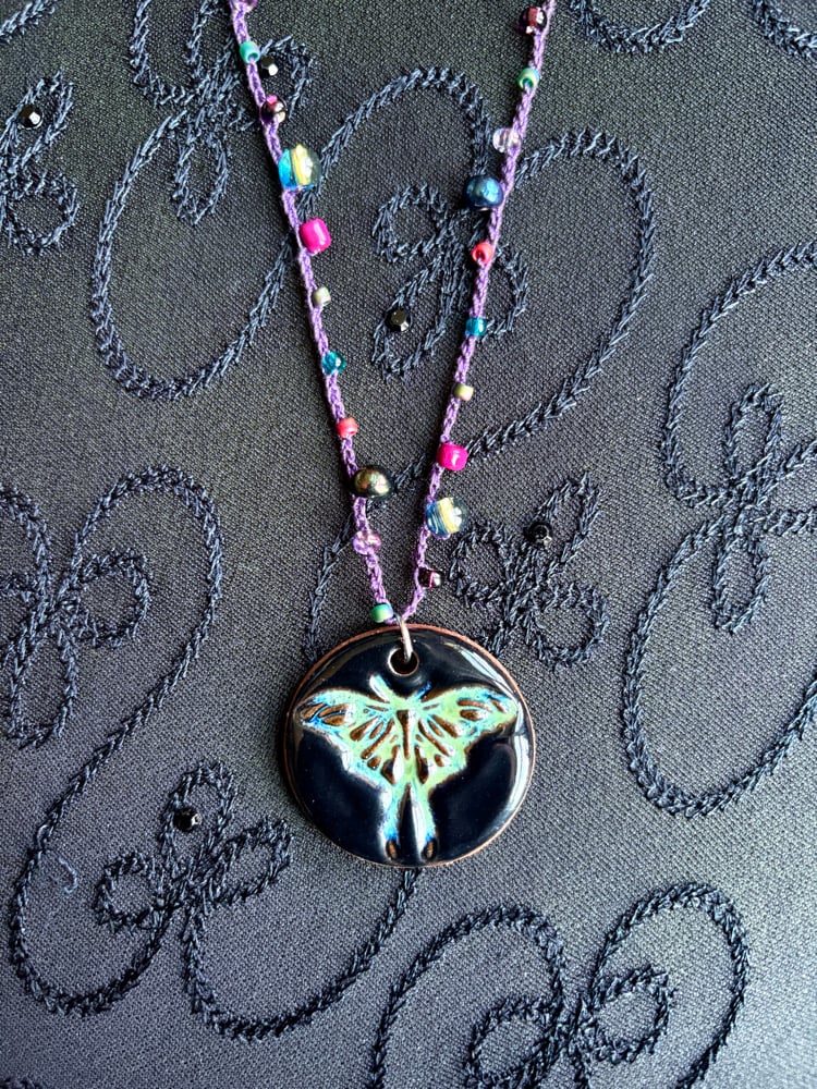 Image of Moth Necklace #1