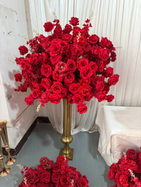 Image 1 of 80cm/60cm/35cm/Ring Red Flower