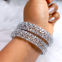 Image 3 of 2 Pieces American Diamond Bangles Set_GPB_1230