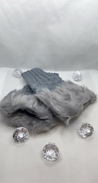 Image 5 of Fingerless Faux Fur Gloves 