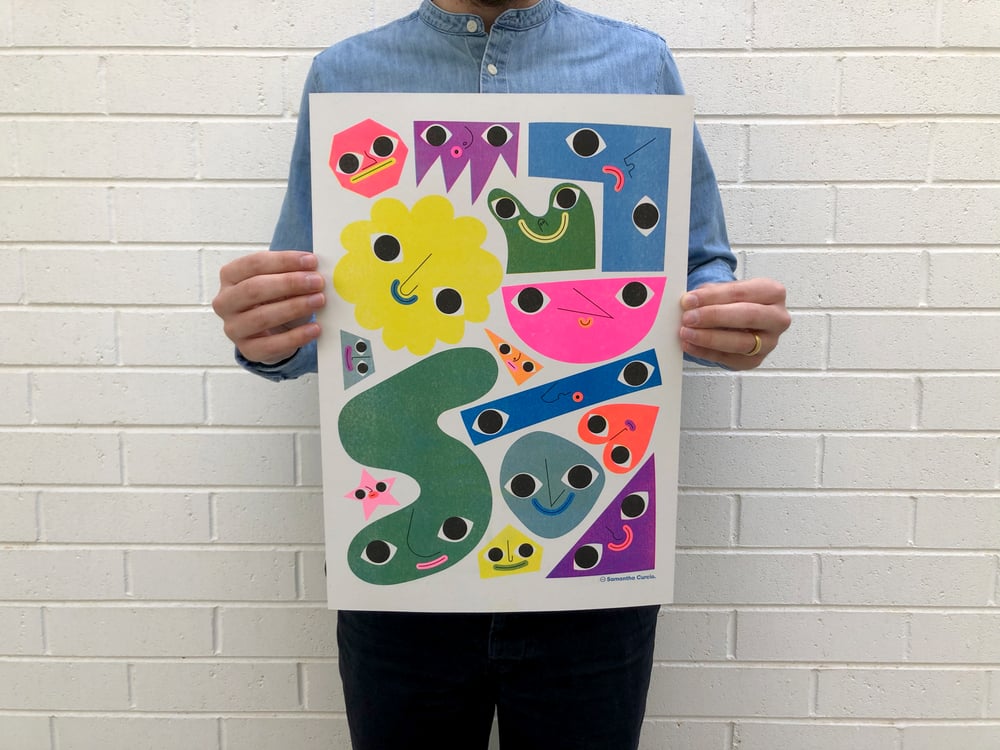 Image of Shapey Bois – A3 Riso edition of 30