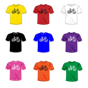Image of At Peace Bicycle t-shirt