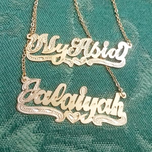 Single Plate Nameplate Necklace 