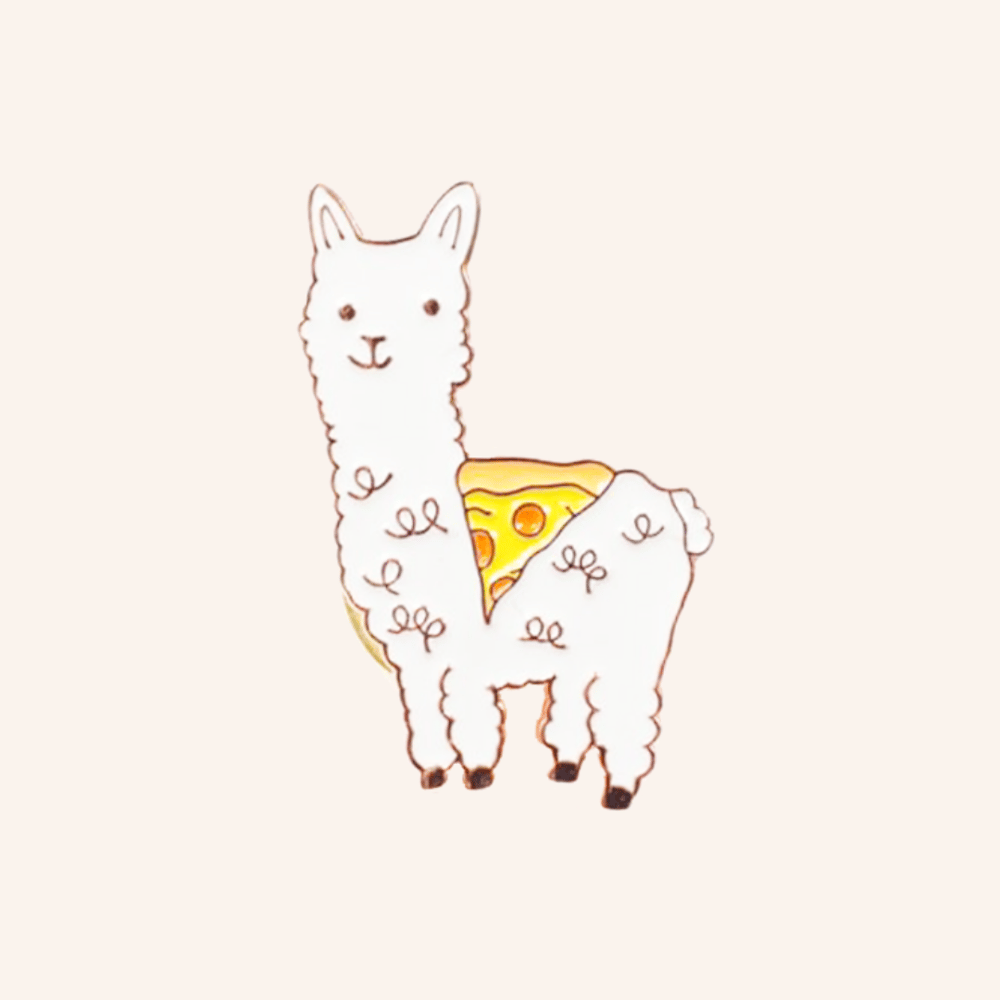 Alpaca Pizza Pin