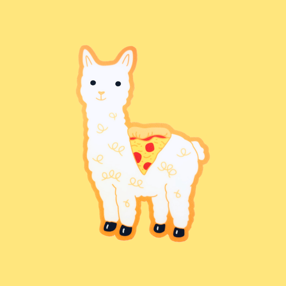 Alpaca Pizza Sticker