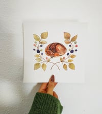 Image 6 of Fawn Watercolor Illustration PRINT 