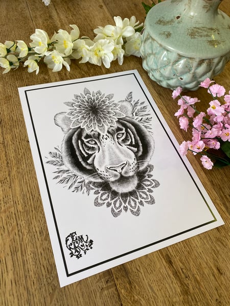 Image of Mandala Tiger Print 