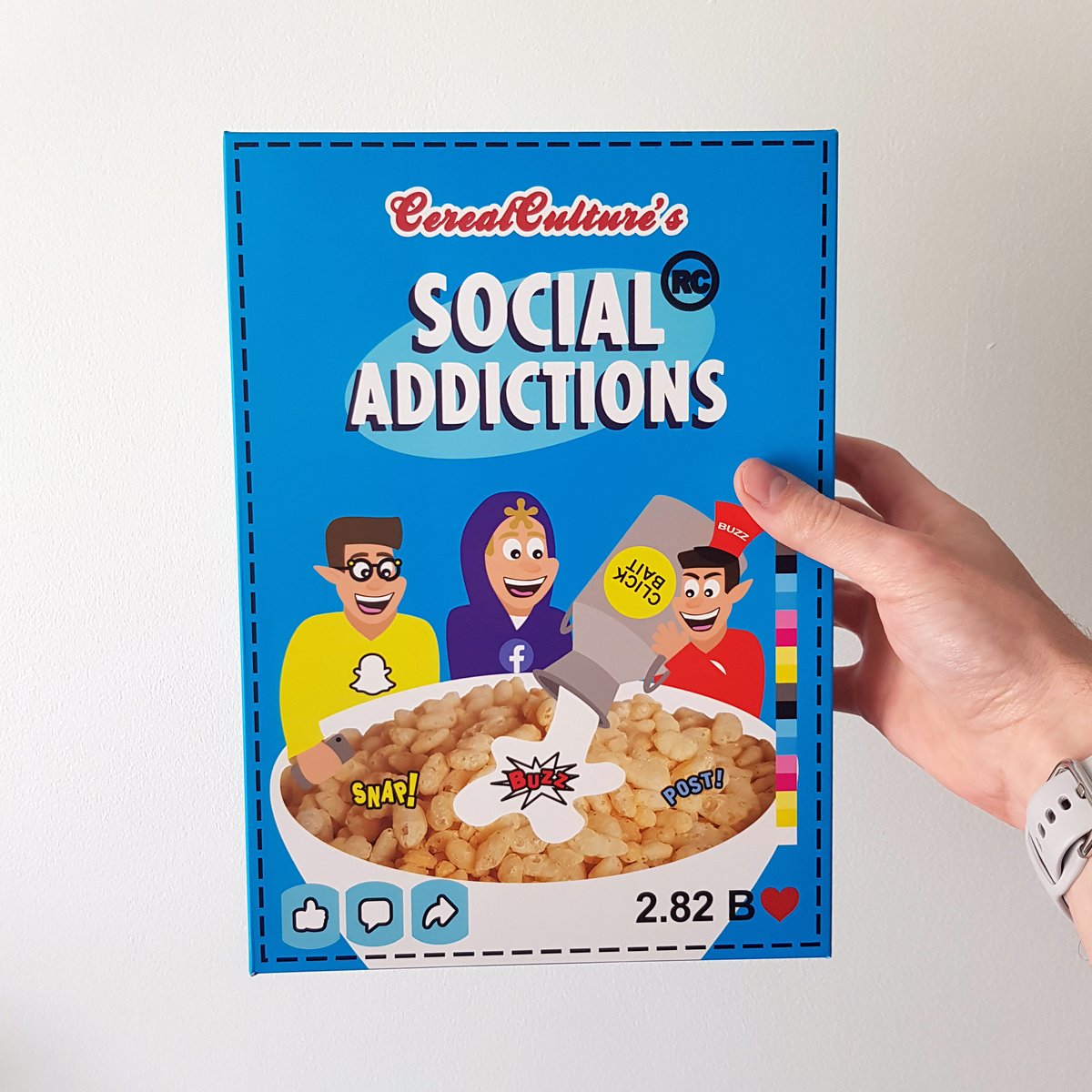 Social Addictions Cereal Box (Standard Size)