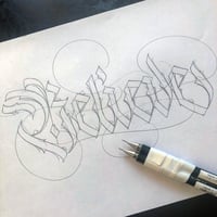 Double Pencil Calligraphy