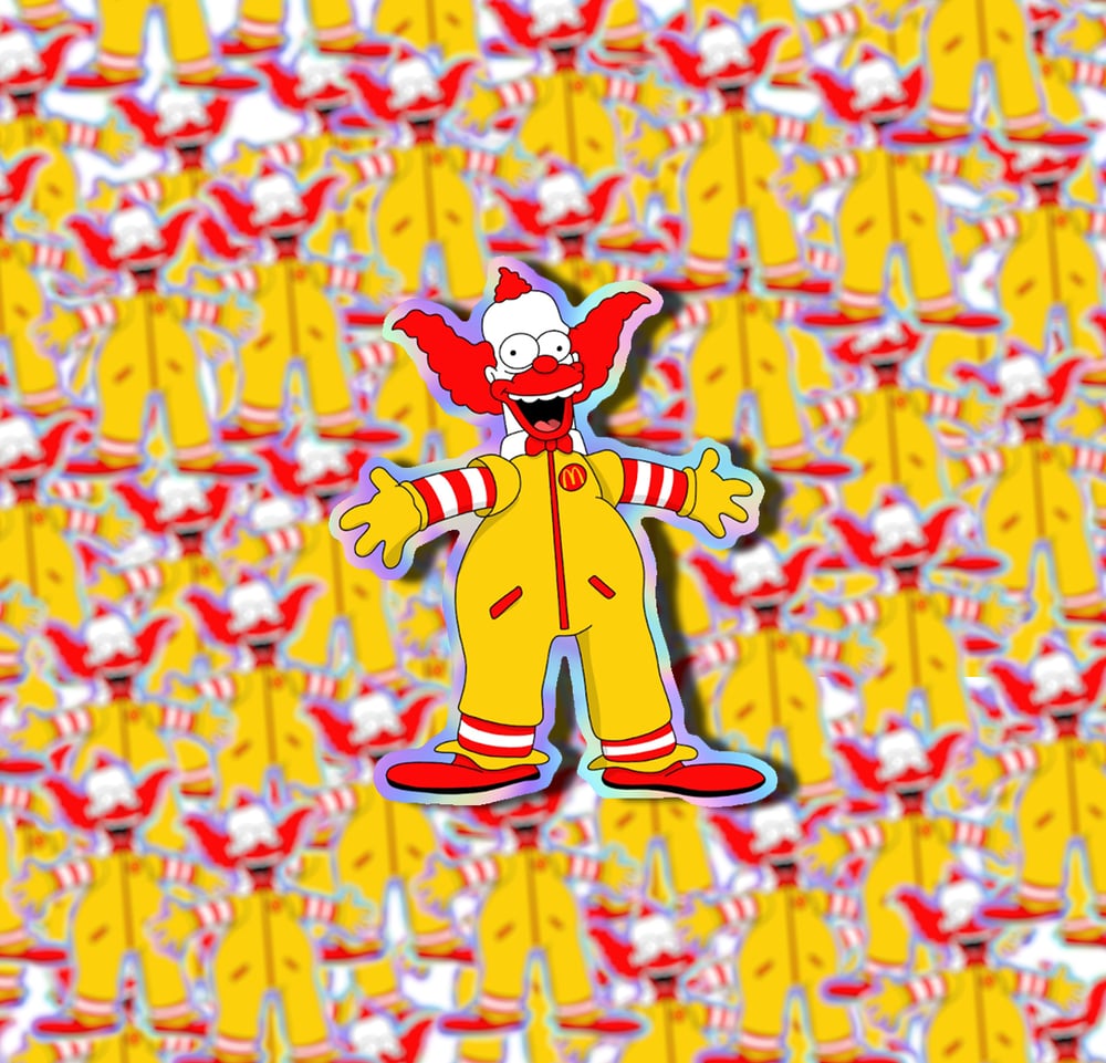 Image of Holographic Krusty x Ronald McDonald 