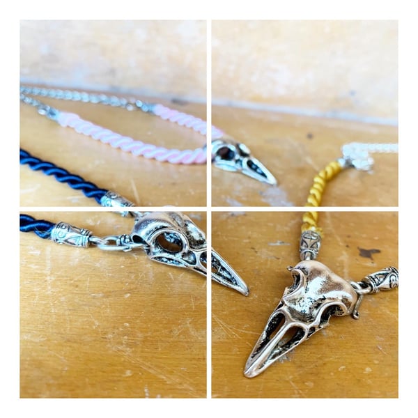 Image of Corded Skull Necklaces - Free National shipping