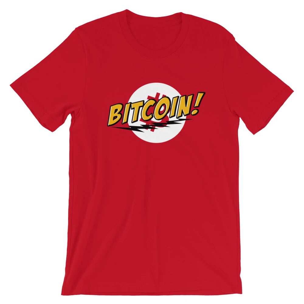 Image of Bitcoin Comic - Short-Sleeved Unisex T-Shirt