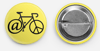 At Peace Bicycle Button