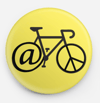 At Peace Bicycle Button