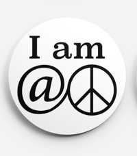 Image 1 of "I Am At Peace" button