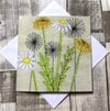 Daisies and Dandelions card