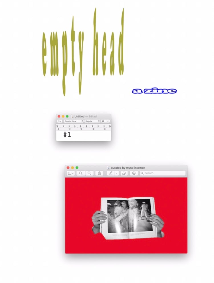 Image of empty head zine issue 1