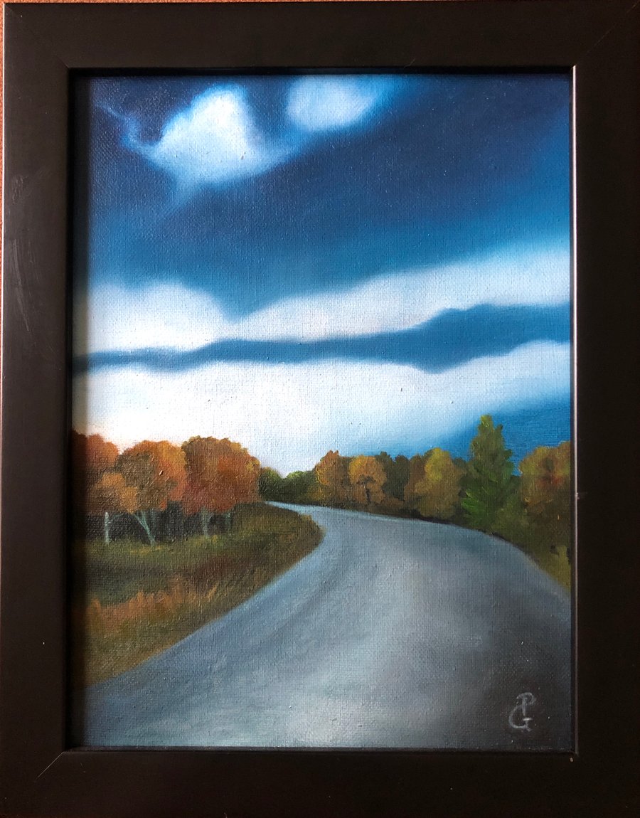 Image of Oil on Canvas Fall in Millbrook 