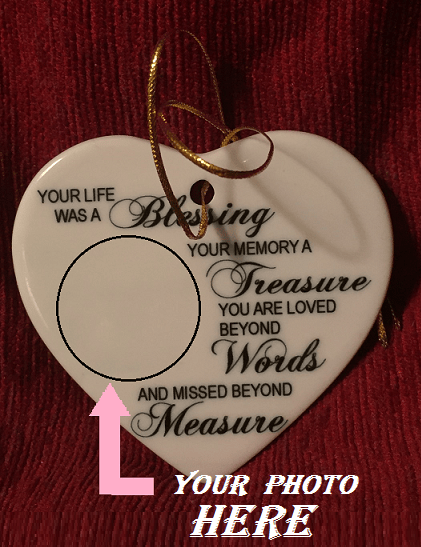Image of Heart Memory Ornament "Limited Supply"
