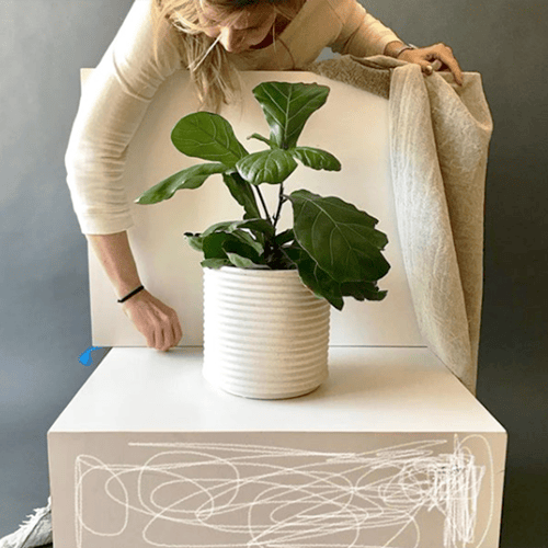 Image of Ribbed Planter