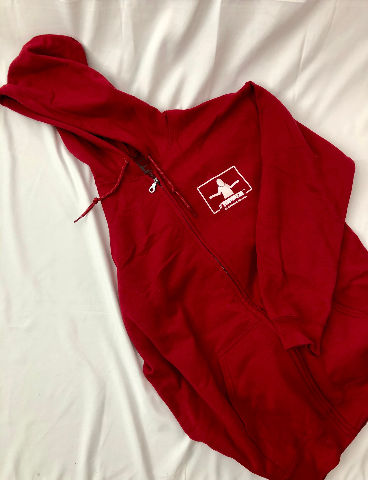 Image of #Topper Zip Up Hoodies w/Front & Back Logo.