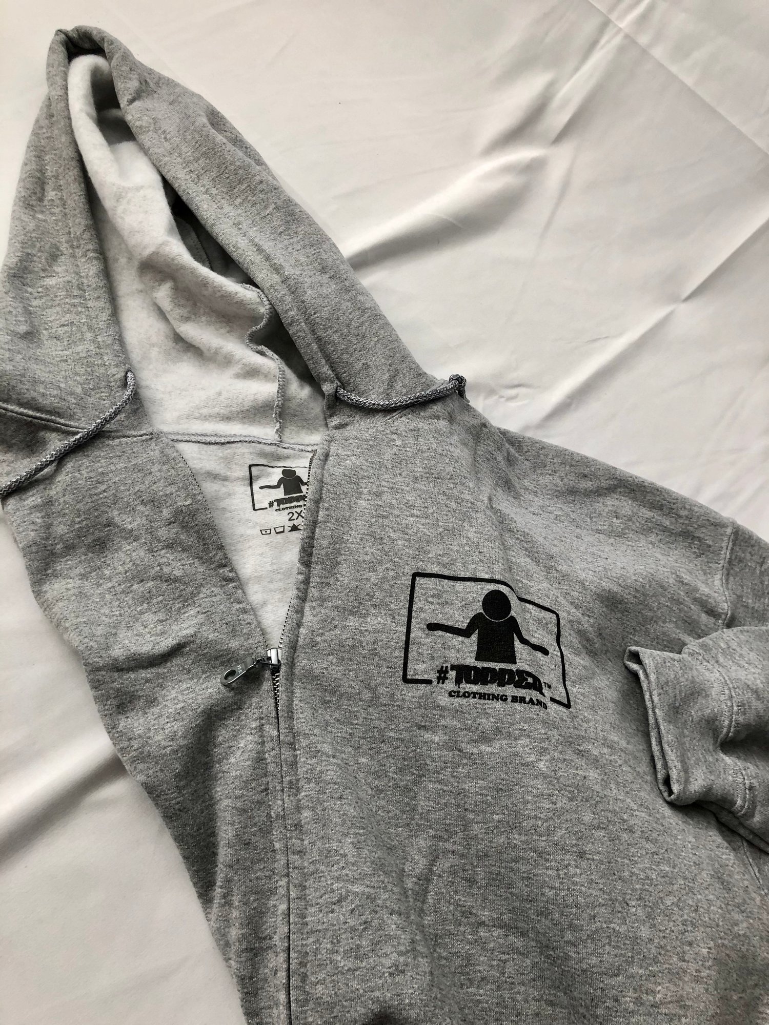 Image of #Topper Zip Up Hoodies w/Front & Back Logo.