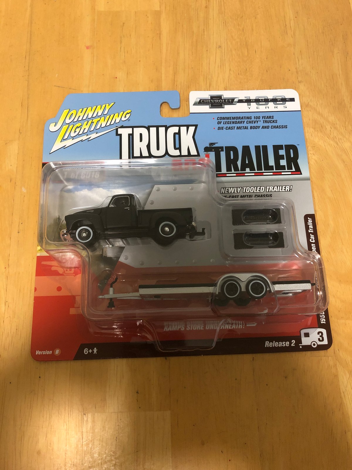 chevy toy truck with trailer