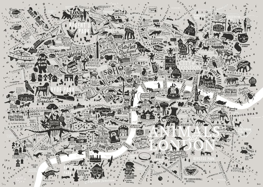 Animals Of London (Neutral Colours)