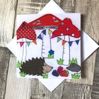 Toadstool Party card