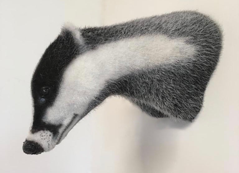 Image of Badger Sculpture
