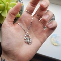 Image 4 of Silver Scorpion Necklace 