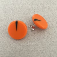 Image 2 of orange circle studs